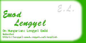 emod lengyel business card